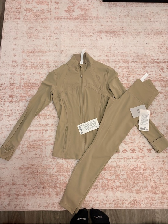 lululemon athletica Other - BRAND NEW Lululemon Beige define Jacket & Leggings Set